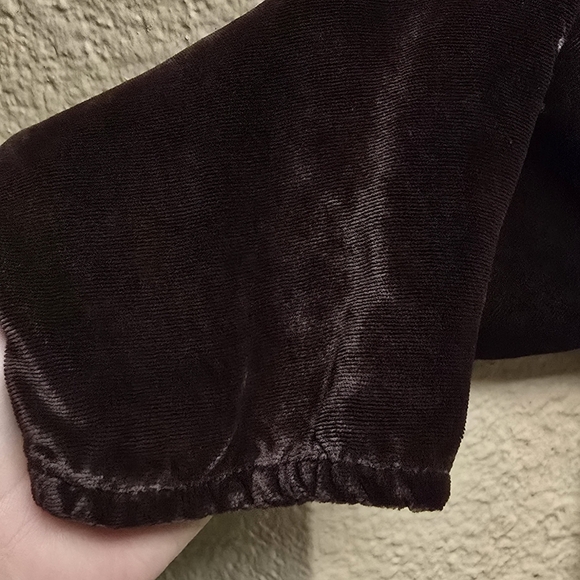 CP Shades Vintage 90s Brown Velvet Maxi Dress LWhimsigoth Dark Academia - Picture 7 of 9